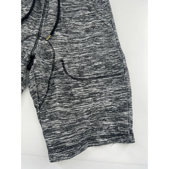 Athletic Shorts Mens Small Black Gray Drawstring Sportswear Loungewear - Picture 2 of 8